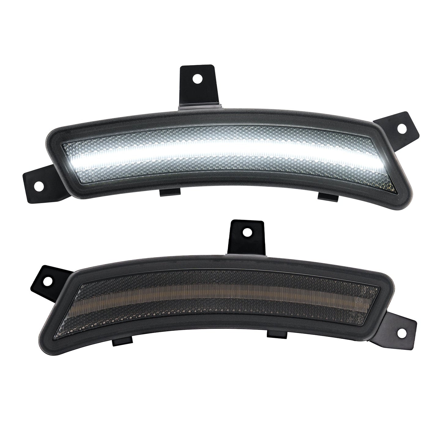 2025+ Yukon, Tahoe, Escalade: White Animated LED Side Marker, Smoked Lens