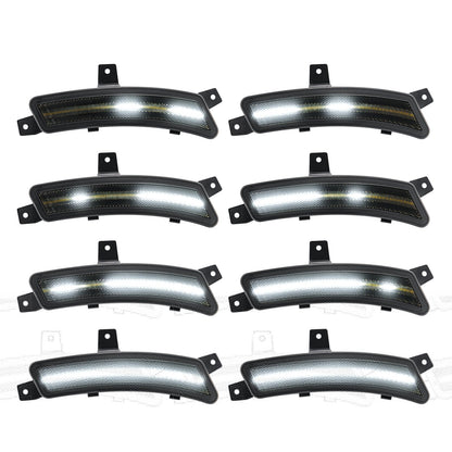 2025+ Yukon, Tahoe, Escalade: White Animated LED Side Marker, Smoked Lens