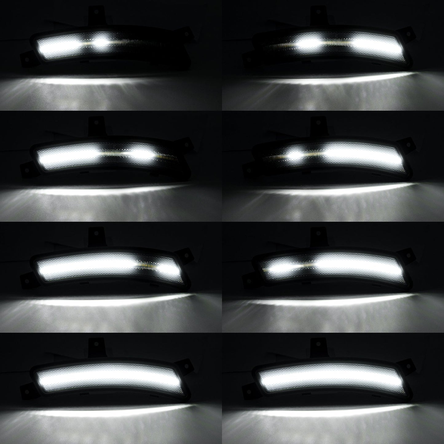 2025+ Yukon, Tahoe, Escalade: White Animated LED Side Marker, Smoked Lens
