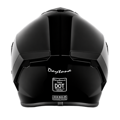 D.O.T. & ECE Daytona Viper- Hi-Gloss Black