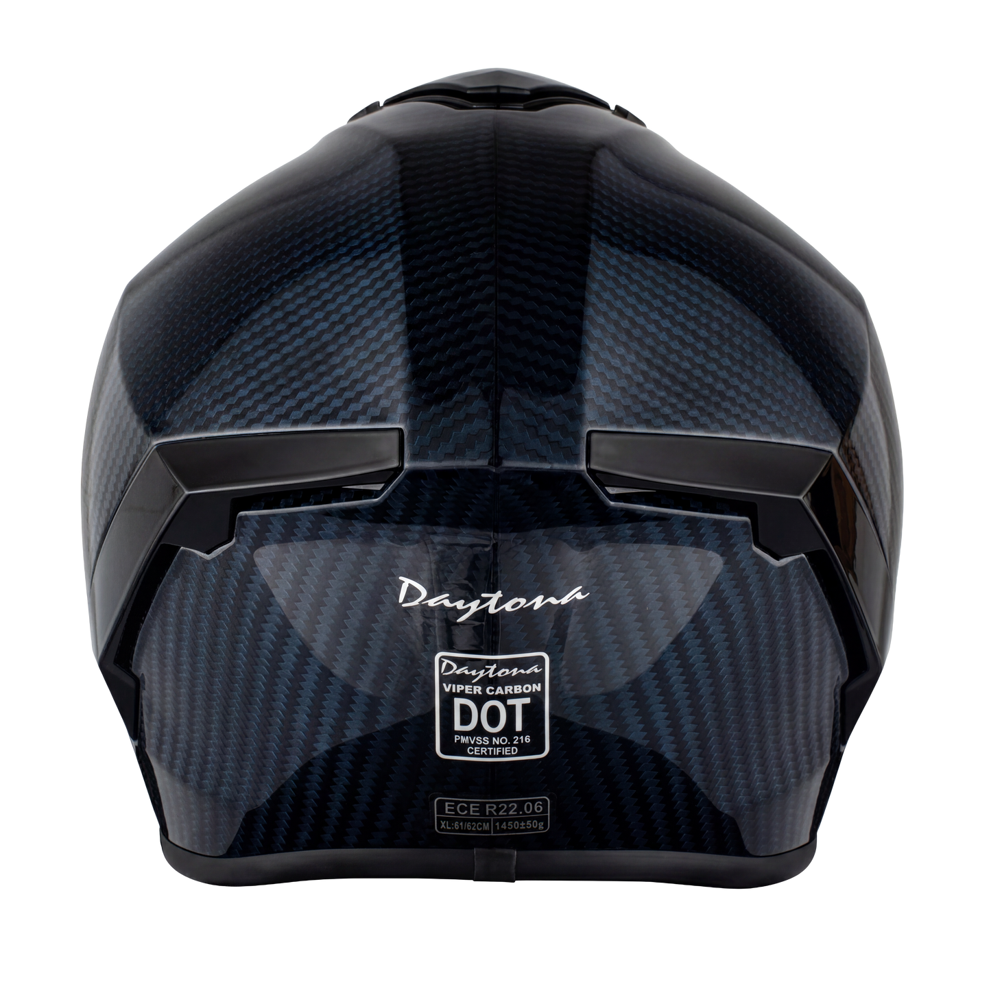 D.O.T. & ECE Daytona Viper- Blue Carbon Fiber