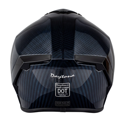 D.O.T. & ECE Daytona Viper- Blue Carbon Fiber