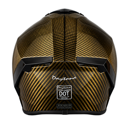 D.O.T. & ECE Daytona Viper- Gold Carbon Fiber