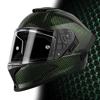 D.O.T. & ECE Daytona Viper- Green Carbon Fiber
