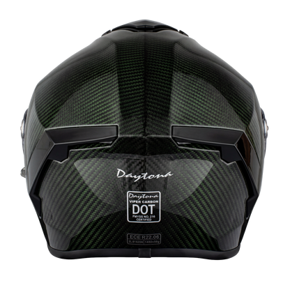 D.O.T. & ECE Daytona Viper- Green Carbon Fiber
