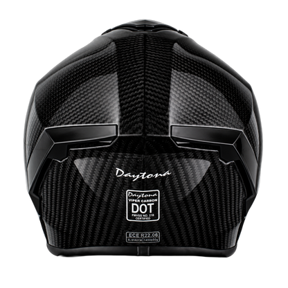 D.O.T. & ECE Daytona Viper- Grey Carbon Fiber