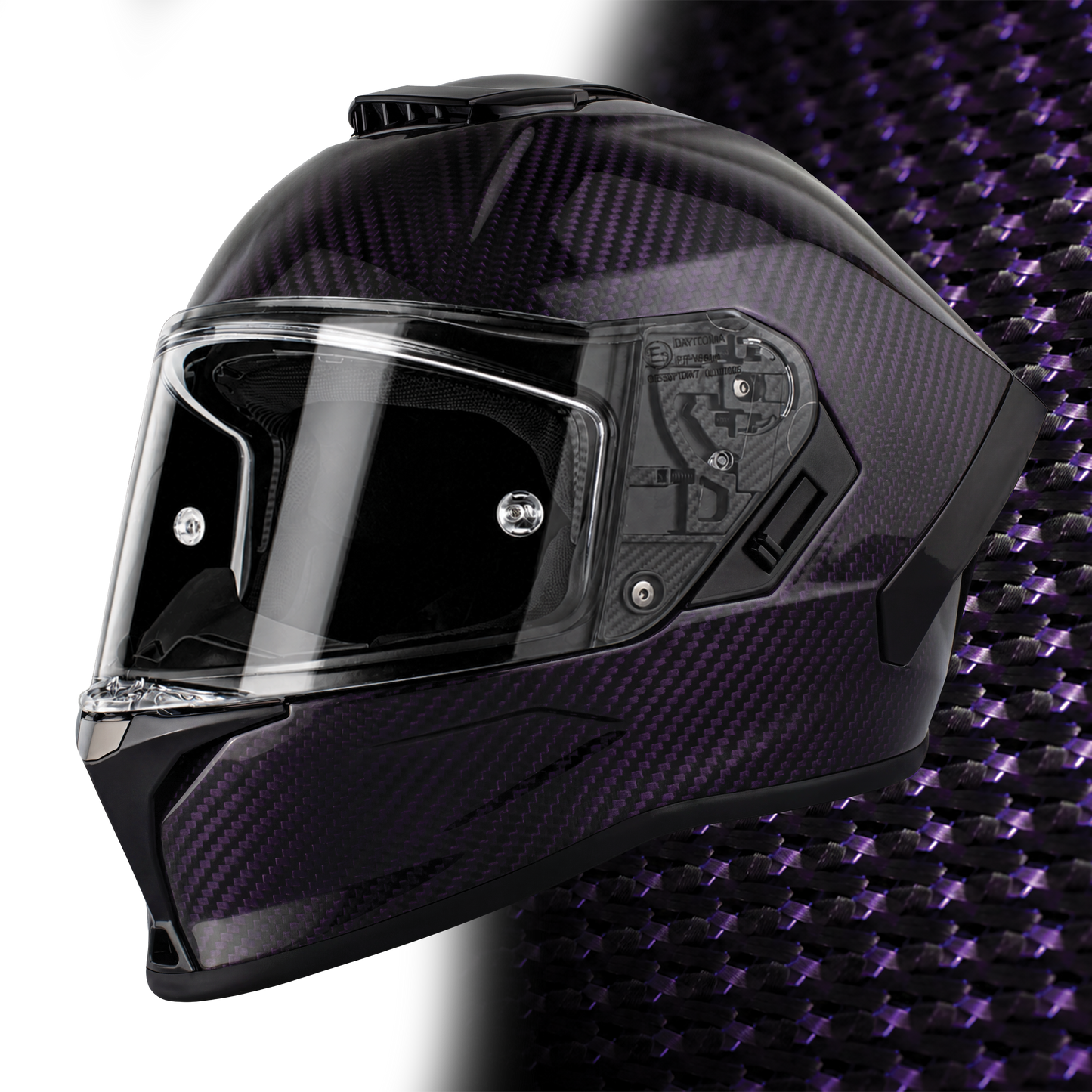 D.O.T. & ECE Daytona Viper- Purple Carbon Fiber