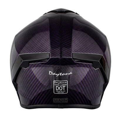 D.O.T. & ECE Daytona Viper- Purple Carbon Fiber
