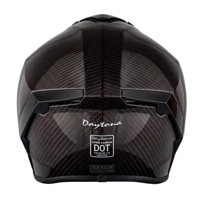 D.O.T. & ECE Daytona Viper- Red Carbon Fiber