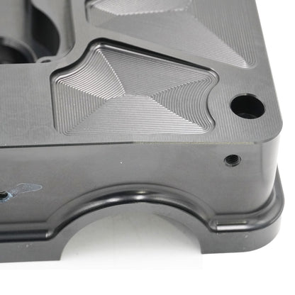 Billet B Series Vented Valve Cover Baffle B16 B18 AN10 For Honda Acura DOHC Vtec