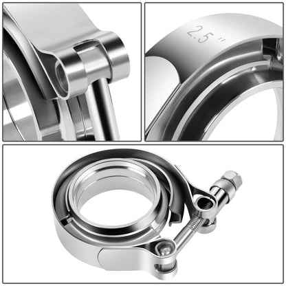 2.5" V-Band Clamp & Flange Set Stainless Steel