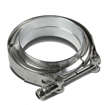 3.5" Aluminum V-Band Clamp with Flange