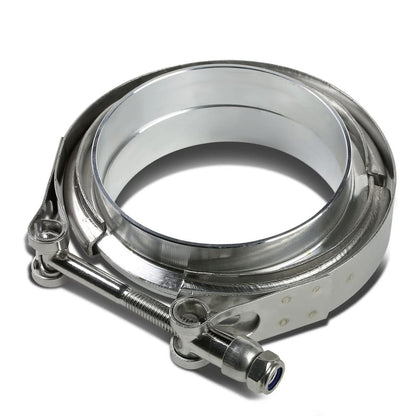 3.5" Aluminum V-Band Clamp with Flange