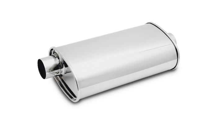 MUFFLER OVAL SS 2.5IN OFFSET I