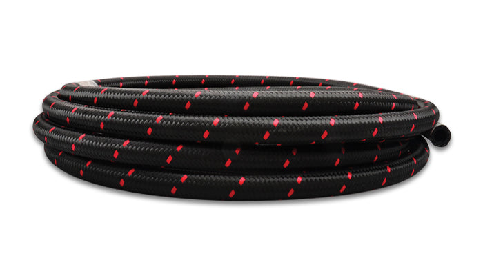 -10 AN BLK/RED NYLON BRAID. FL