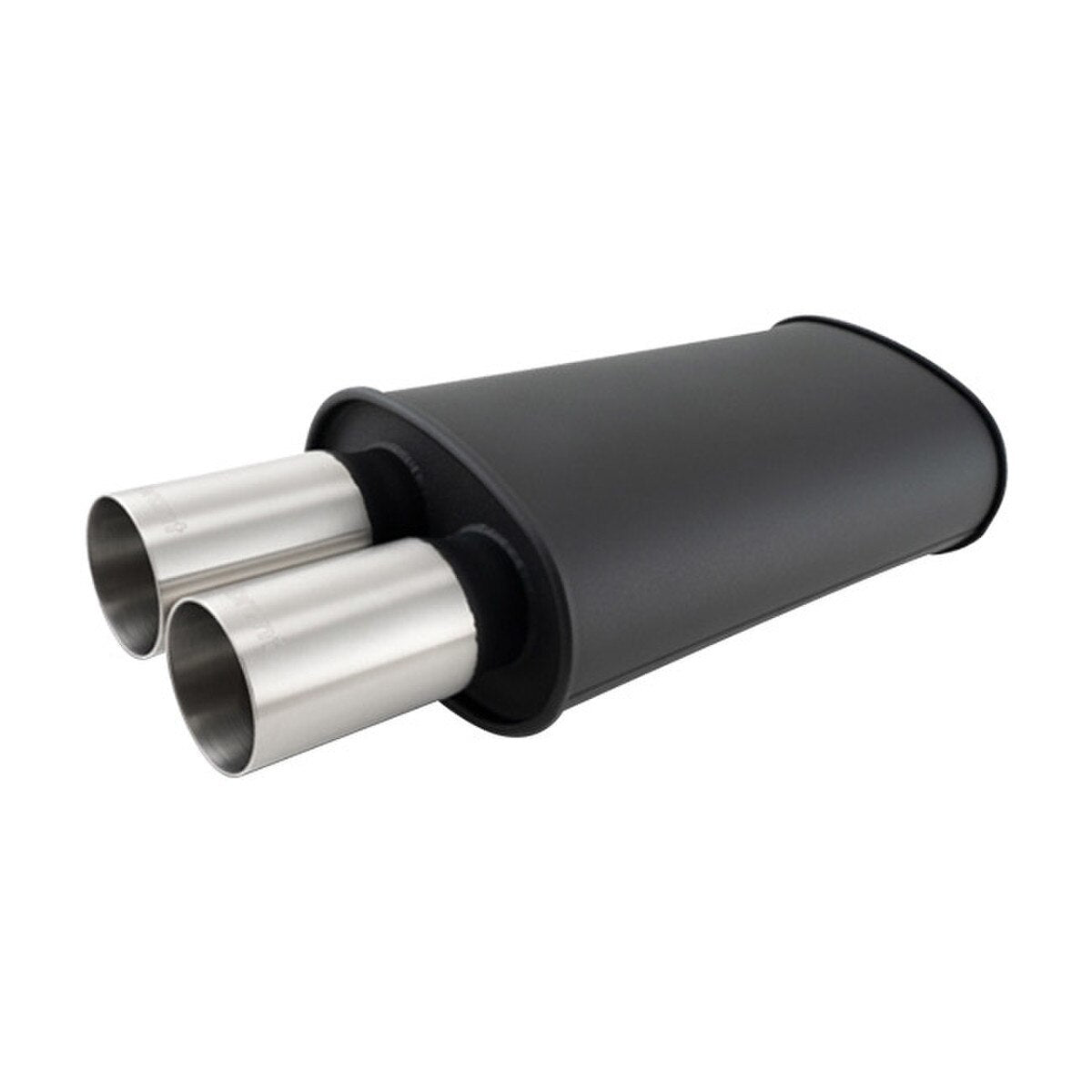 MUFFLER SS OVAL 3IN DUAL OUTLE