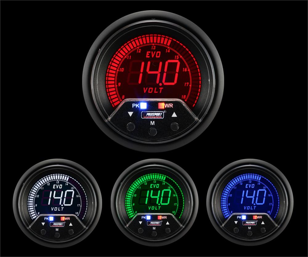 2-3/8" Premium Evo Electrical Volt Gauge