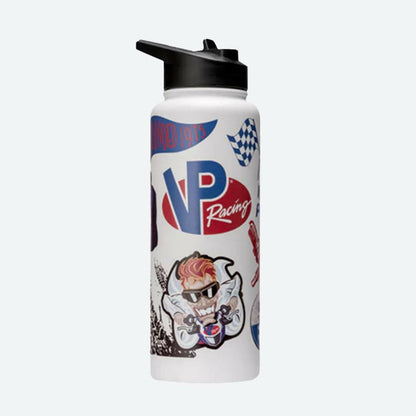 VP Racing - 34 oz. Quencher White Stainless Steel Water Bottle