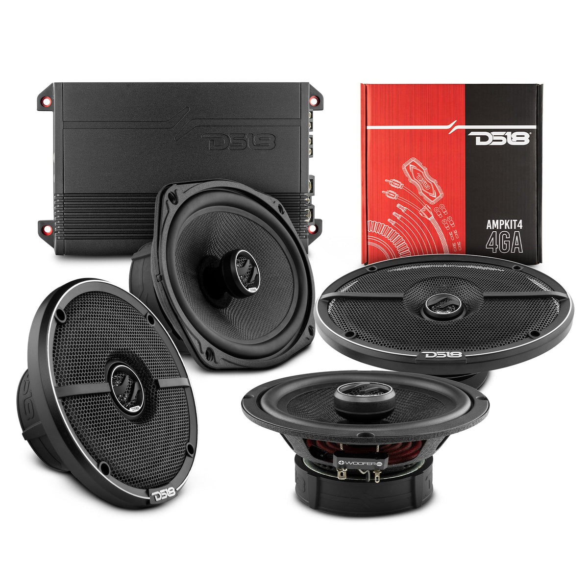 2016-2021 Chevy Silverado 1500 LD Front and Back Doors Speakers Good Upgrade/Replacement Package 1600 Watts