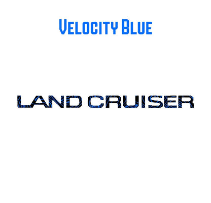 "Land Cruiser" Topographic Rear Tailgate Emblem Overlays - 2024+ Land Cruiser
