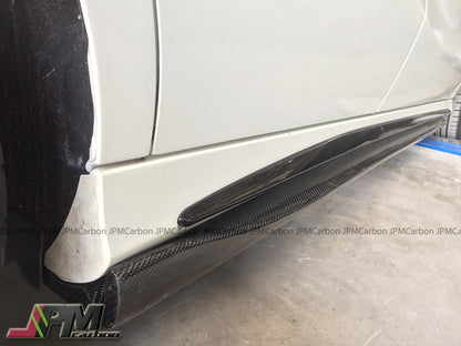 RZ Style Carbon Fiber Side Skirt Expansion Lips for FOR 2013-2018 Mercedes-Benz W117 CLA-Class with AMG Sport Package & CLA45 Only