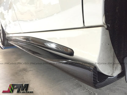 RZ Style Carbon Fiber Side Skirt Expansion Lips for FOR 2013-2018 Mercedes-Benz W117 CLA-Class with AMG Sport Package & CLA45 Only