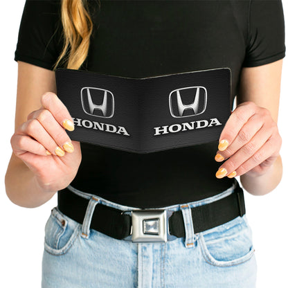 Bi-Fold Wallet - Honda Logo Black Silver White