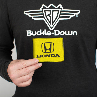 Bi-Fold Wallet - Honda Logo Yellow Black