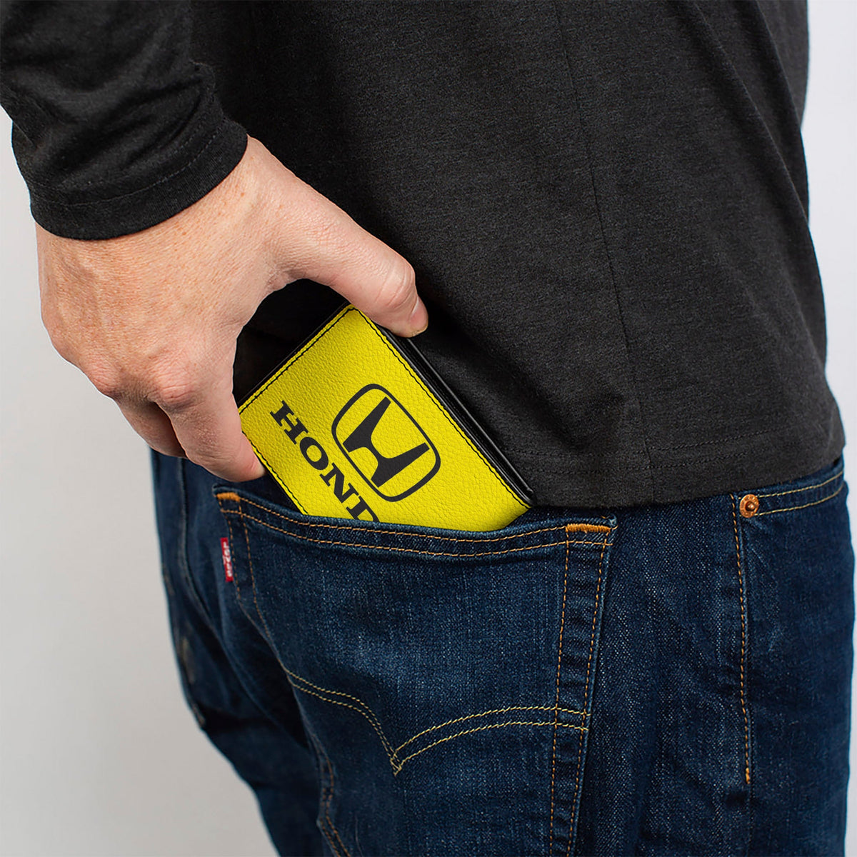 Bi-Fold Wallet - Honda Logo Yellow Black