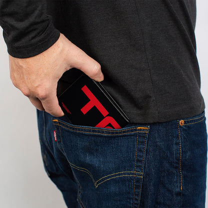 Bi-Fold Wallet - Toyota Racing Development TRD Logo Stretch Black/Red