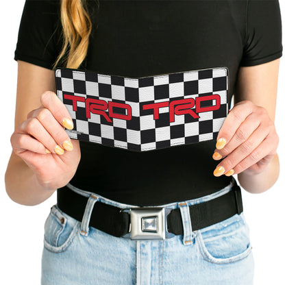 Bi-Fold Wallet - Toyota Racing Development TRD Logo Checker Black/White/Red