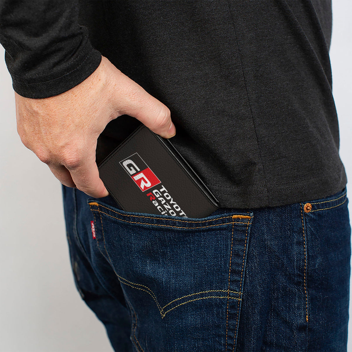 Bi-Fold Wallet - TOYOTA GAZOO RACING GR Logo Black/White/Red