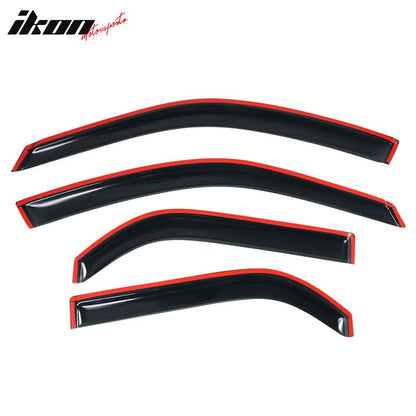 2001-2006 Acura MDX Slim Style Smoke Visor Windows Rain Guard Acrylic