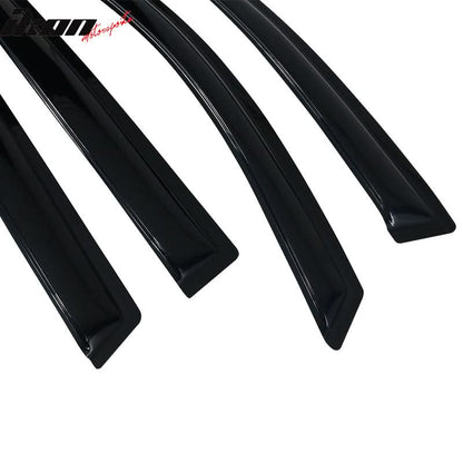 2007-2013 Acura MDX Visor Windows Rain Guard Acrylic Slim Style Smoke