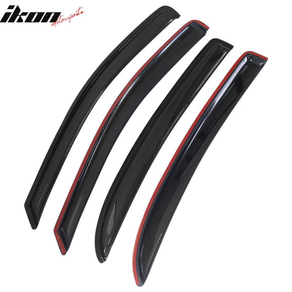 2005-2010 Chevy Cobalt Smoke Tinted Slim Style Visor Windows Acrylic