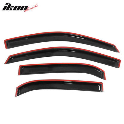 2010-2017 Chevy Equinox Slim Style Smoke Window Visors Guard Acrylic