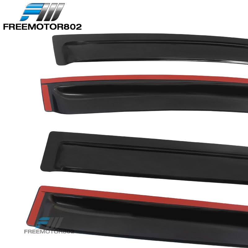 2009-2020 Dodge Journey Slim Style Smoke Tinted Window Visors Acrylic