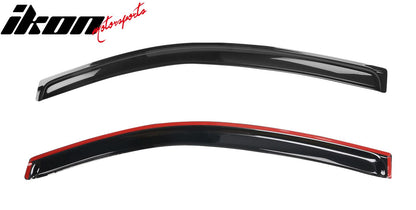 2012-2019 Fiat 500 Side Window Visors Acrylic Sun Rain Guard 2PCS