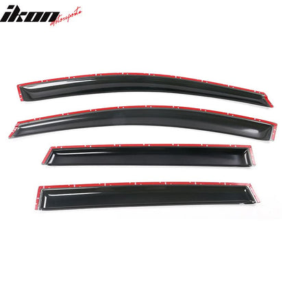 2013-2019 Ford Escape Smoke Tinted Slim Style Window Visors Acrylic