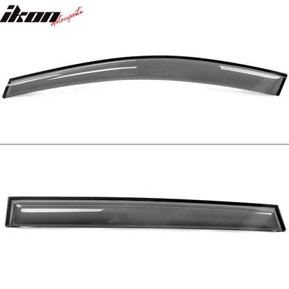2013-2019 Ford Escape Smoke Tinted Slim Style Window Visors Acrylic