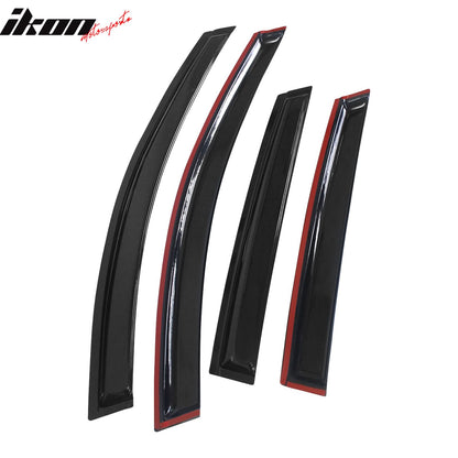 2008-2011 Ford Focus 4Door Acrylic 4PC Tape On Window Visors Guard