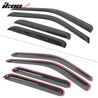 1999-2016 Ford F250-F550 Super Duty Crew Cab Tape On Window Visors