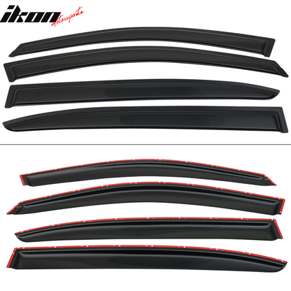2013-2017 Honda Accord 4-Door Sedan Tape On Window Visors Rain Guard