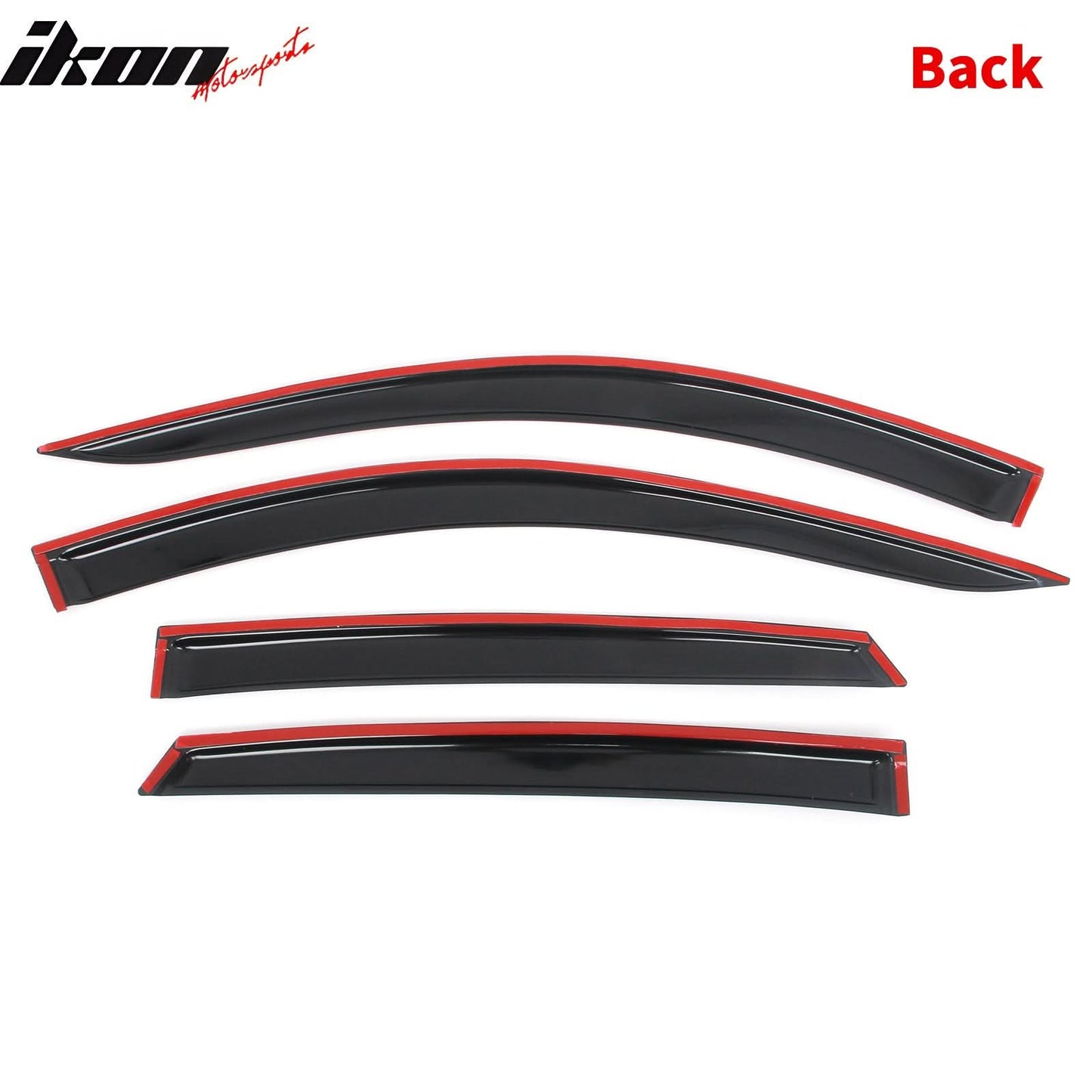 2018-2025 Honda Accord 4PCS Tape on Window Visors Vent Rain Sun Guards