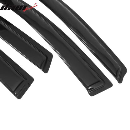 2007-2011 Honda CRV Acrylic 4PC Window Visors Tape On Rain Guard