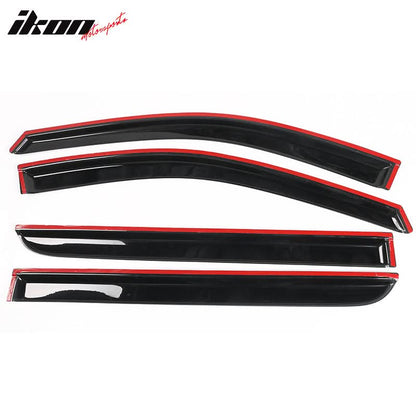 2008-2010 Honda Odyssey Slim Style Smoke Visor Windows Guards Acrylic