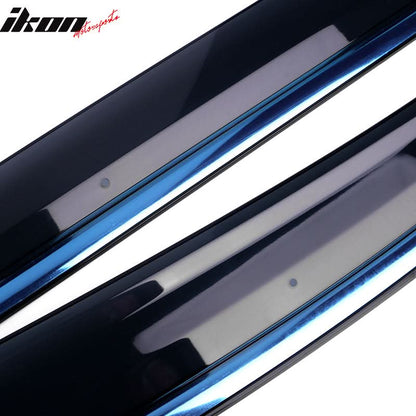 2011-2017 Honda Odyssey Polycarbonate Window Visors W/ Chrome Trim 4PC