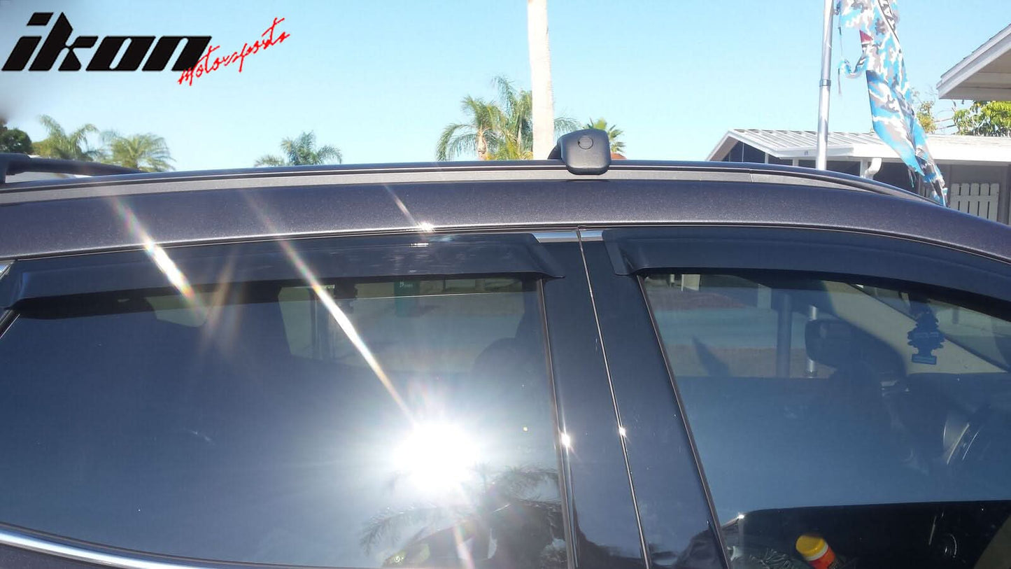 2013-2018 Hyundai Santa Fe DM (XL Models) Window Visors Acrylic