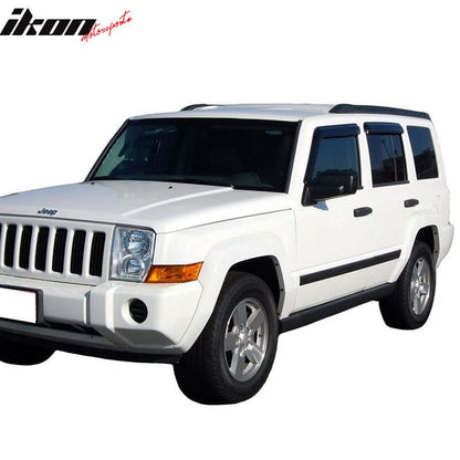 2006-2010 Jeep Commander Slim Style Smoke Visor Windows Guard Acrylic