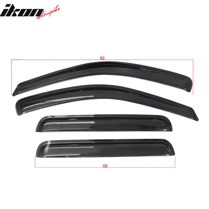 1999-2004 Jeep Grand Cherokee Window Visors Acrylic 4Pc Set